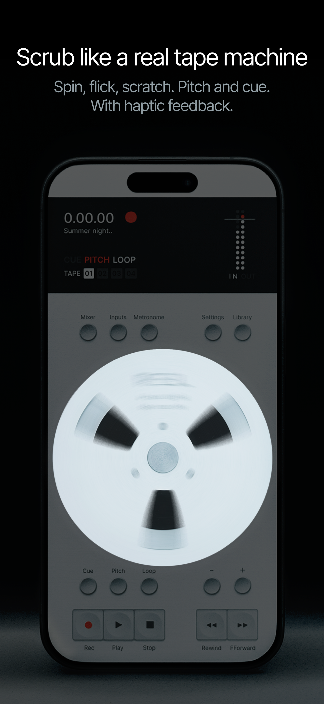 Scrub like a real tape machine