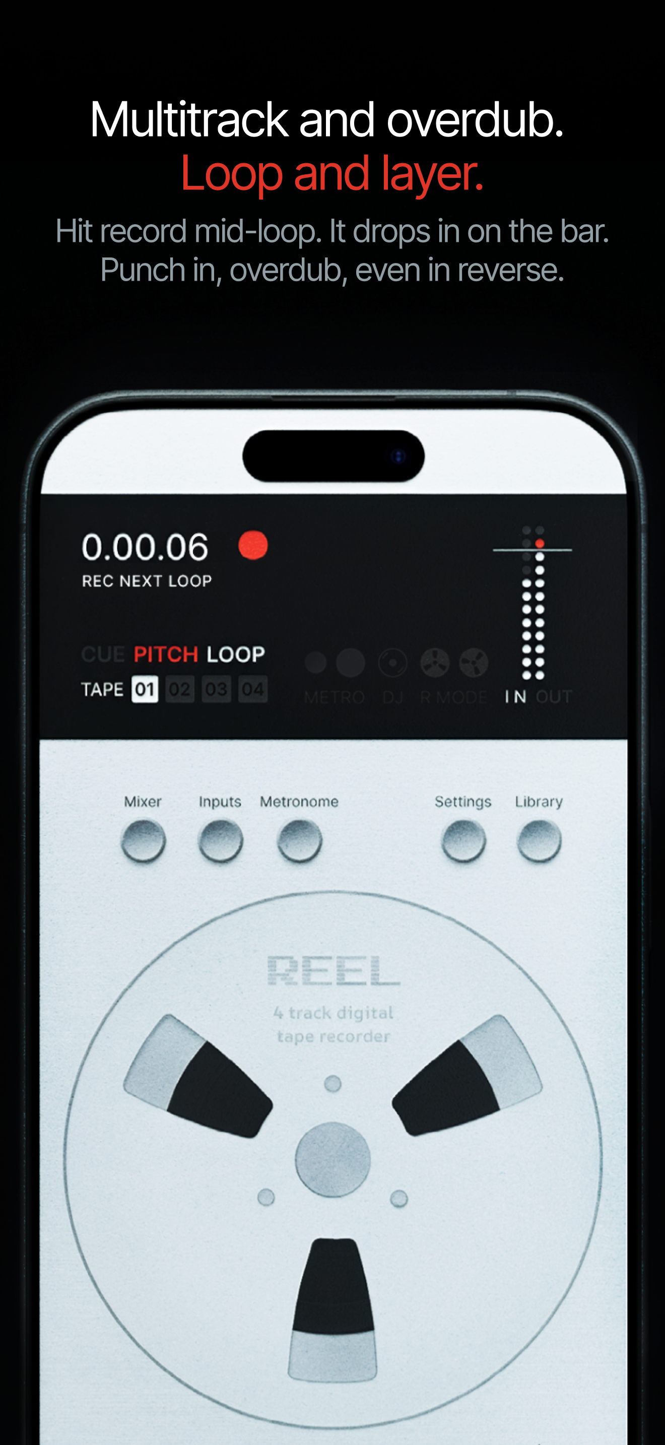 Multitrack and overdub