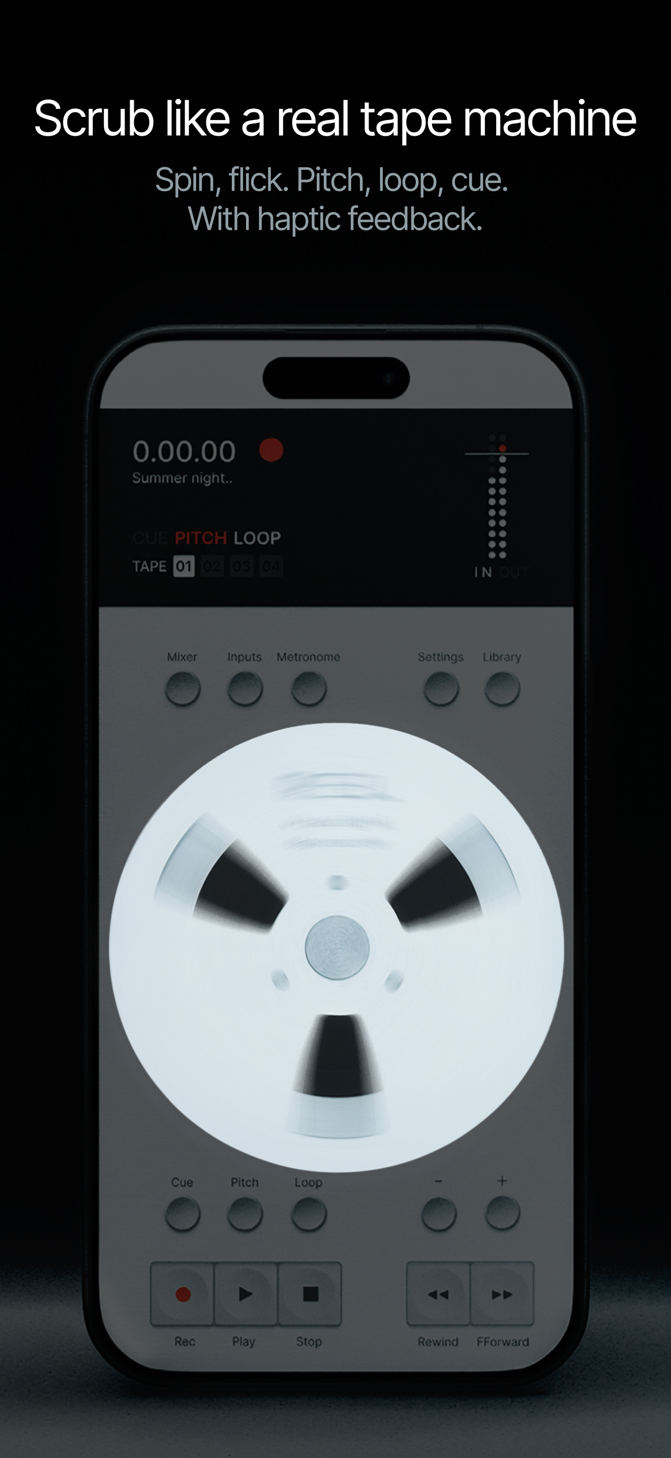 Scrub like a real tape machine
